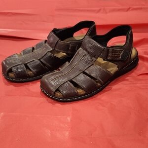 Dr.Scholl's Brown Leather Sandals